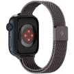 Spigen Metal Fit Apple Watch 1-6, SE, SE (2022), SE (2025) (38 / 40 mm) / Watch 7-9 (41 mm) / Watch 10-11 (42 mm) fém szíj, grafit
