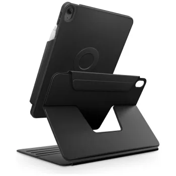   Uniq Rovus 360 Apple iPad Air 11 (2025 / 2024) / Air 5 / 4 mágneses tok kitámasztóval, 360 fokban forgatható, fekete