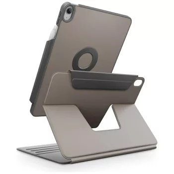   Uniq Rovus 360 Apple iPad 11 2025 / iPad 10.9 2022 mágneses tok kitámasztóval, 360 fokban forgatható, szürke