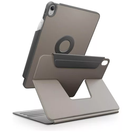 Uniq Rovus 360 Apple iPad 11 2025 / iPad 10.9 2022 mágneses tok kitámasztóval, 360 fokban forgatható, szürke
