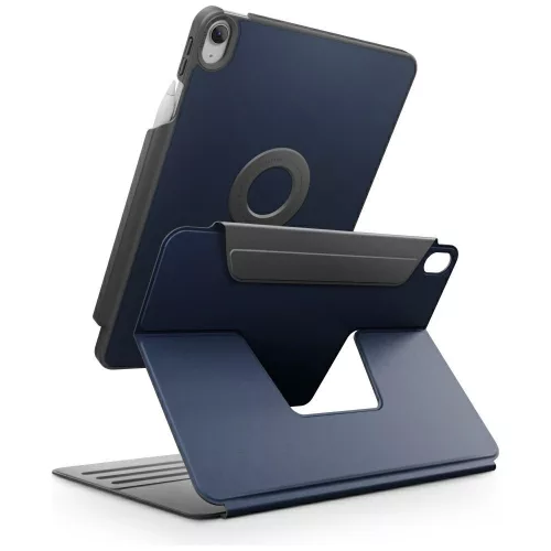 Uniq Rovus 360 Apple iPad Air 11 (2025 / 2024) / Air 5 / 4 mágneses tok kitámasztóval, 360 fokban forgatható, kék