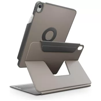   Uniq Rovus 360 Apple iPad Air 11 (2025 / 2024) / Air 5 / 4 mágneses tok kitámasztóval, 360 fokban forgatható, szürke