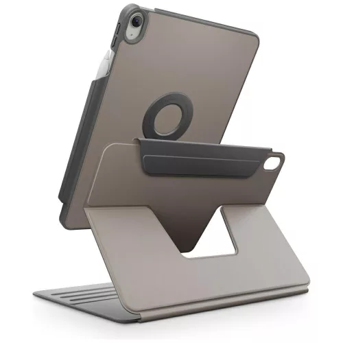 Uniq Rovus 360 Apple iPad Air 11 (2025 / 2024) / Air 5 / 4 mágneses tok kitámasztóval, 360 fokban forgatható, szürke