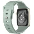 Uniq Stride De Rubber Apple Watch 42/41/40mm gumis szilikon szíj, zöld