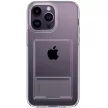 Spigen Crystal Slot Apple iPhone 14 Pro tok kártyatartóval, Crystal Clear, átlátszó