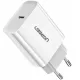 Ugreen CD137 USB-C hálózati töltő adapter, PD 3.0, 20W, fehér