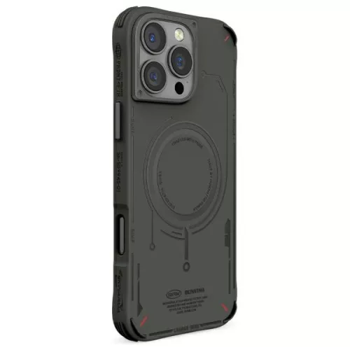 Skinarma Mecha Apple iPhone 16 Pro mágneses tok, olivazöld / szürke