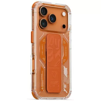   Skinarma Helio Apple iPhone 17 Pro Max mágneses tok kitámasztóval, narancs