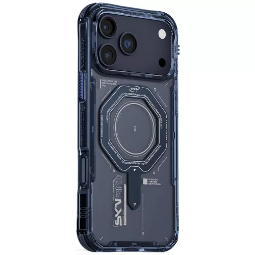 Skinarma Magma Apple iPhone 17 / 18 Pro mágneses tok, Magsafe kompatibilis, kék