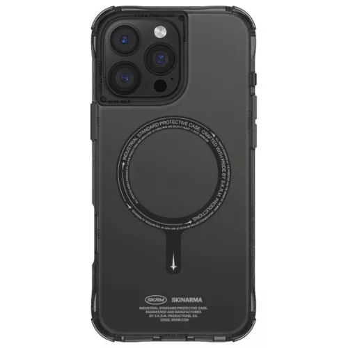 Skinarma Saido Apple iPhone 16 Pro Max mágneses tok, Magsafe kompatibilis, fekete