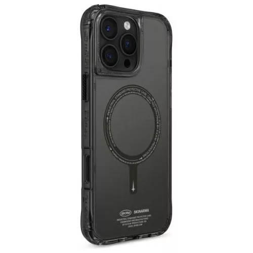 Skinarma Saido Apple iPhone 16 Pro Max mágneses tok, Magsafe kompatibilis, fekete