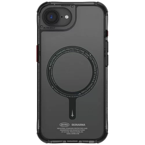 Skinarma Saido Apple iPhone 17e / iPhone 16e mágneses tok, Magsafe kompatibilis, fekete