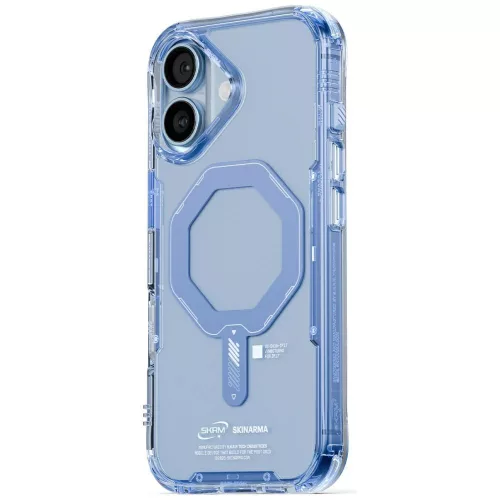 Skinarma Saido Apple iPhone 17 mágneses tok, Magsafe kompatibilis, kék