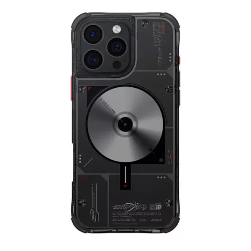 Skinarma Nova Apple iPhone 16 Pro mágneses tok, Magsafe kompatibilis, fekete