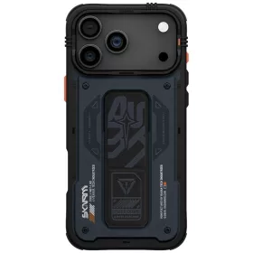   Skinarma Aegis Apple iPhone 17 Pro Max / 18 Pro Max mágneses tok kitámasztóval, Magsafe kompatibilis, kék