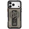 Skinarma Aegis Apple iPhone 17 / 18 Pro Max mágneses tok kitámasztóval, Magsafe kompatibilis, szürke