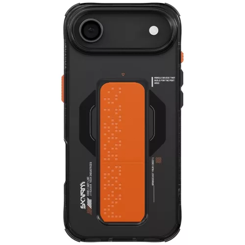 Skinarma Haxa Apple iPhone Air (2025) mágneses tok kitámasztóval, Magsafe kompatibilis, fekete