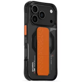   Skinarma Haxa Apple iPhone 17 / 18 Pro mágneses tok kitámasztóval, Magsafe kompatibilis, fekete