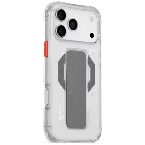 Skinarma Haxa Apple iPhone 17 / 18 Pro Max mágneses tok kitámasztóval, Magsafe kompatibilis, átlátszó