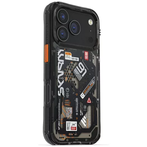 Skinarma Spectra Apple iPhone 17 Pro / 18 Pro mágneses tok, Magsafe kompatibilis, fekete