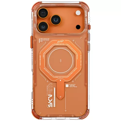 Skinarma Magma Apple iPhone 17 Pro mágneses tok, Magsafe kompatibilis, narancs