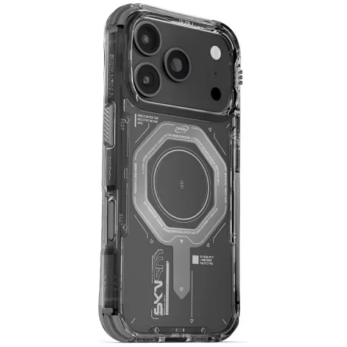 Skinarma Magma Apple iPhone 17 Pro Max / 18 Pro Max mágneses tok, Magsafe kompatibilis, szürke