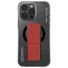 Skinarma Magma Apple iPhone 16 Pro mágneses tok kitámasztóval, Magsafe kompatibilis, fekete