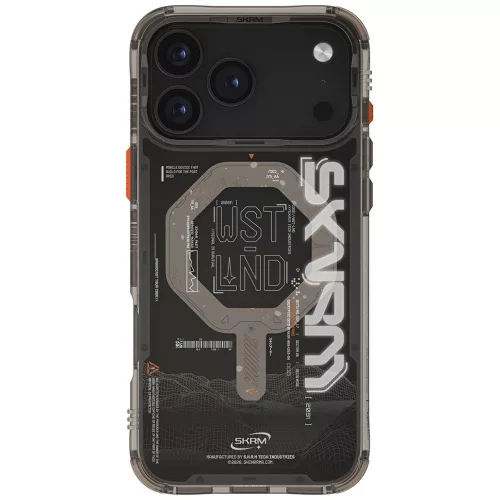 Skinarma Sonix Apple iPhone 17 Pro Max mágneses tok, Magsafe kompatibilis, fekete