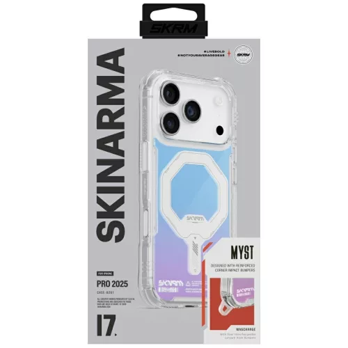 Skinarma Myst Apple iPhone 17 Pro Max / 18 Pro Max mágneses tok, Magsafe kompatibilis, hologram