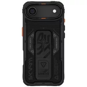   Skinarma Phantom Apple iPhone Air (2025) mágneses tok kitámasztóval, Magsafe kompatibilis, fekete