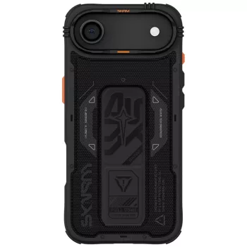   Skinarma Phantom Apple iPhone Air (2025) mágneses tok kitámasztóval, Magsafe kompatibilis, fekete