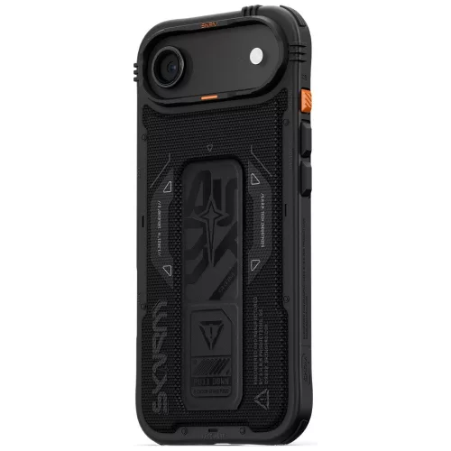 Skinarma Phantom Apple iPhone Air (2025) mágneses tok kitámasztóval, Magsafe kompatibilis, fekete