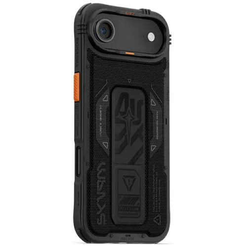 Skinarma Phantom Apple iPhone Air (2025) mágneses tok kitámasztóval, Magsafe kompatibilis, fekete
