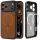 Spigen Ultra Hybrid Mag Apple iPhone 17 Pro / 18 Pro tok, MagSafe, Frost Black/Orange, fekete-narancs