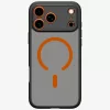 Spigen Ultra Hybrid Mag Apple iPhone 17 Pro Max / 18 Pro Max tok, MagSafe, Frost Black/Orange, fekete-narancs