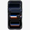 Spigen Ultra Hybrid Mag Apple iPhone 17 Pro Max / 18 Pro Max tok, MagSafe, Frost Black/Orange, fekete-narancs