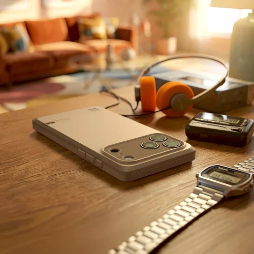Spigen Classic LS Apple iPhone 17 Pro / 18 Pro tok, MagSafe, Stone, szürke