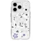 Uniq Coehl Amara Apple iPhone 17 Pro / 18 Pro mágneses tok, MagSafe, átlátszó-lila (virág minta)