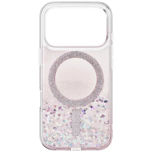 Uniq Coehl Solea Apple iPhone 17 Pro / 18 Pro mágneses tok, MagSafe, rózsaszín (csillámos)
