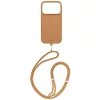 Uniq Coehl Mirelle Apple iPhone 17 Pro Max / 18 Pro Max mágneses tok, MagSafe, crossbody pánttal, barna-arany