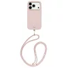 Uniq Coehl Mirelle Apple iPhone 17 Pro / 18 Pro mágneses tok, MagSafe, crossbody pánttal, rózsaszín-arany