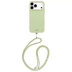   Uniq Coehl Mirelle Apple iPhone 17 Pro Max / 18 Pro Max mágneses tok, MagSafe, crossbody pánttal, zöld-arany
