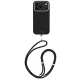 Uniq Coehl Mirelle Apple iPhone 17 Pro Max / 18 Pro Max mágneses tok, MagSafe, crossbody pánttal, fekete-arany
