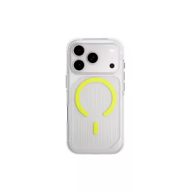   Uniq Combat Active Magclick Apple iPhone 17 Pro / 18 Pro MagSafe tok, átlátszó-zöld