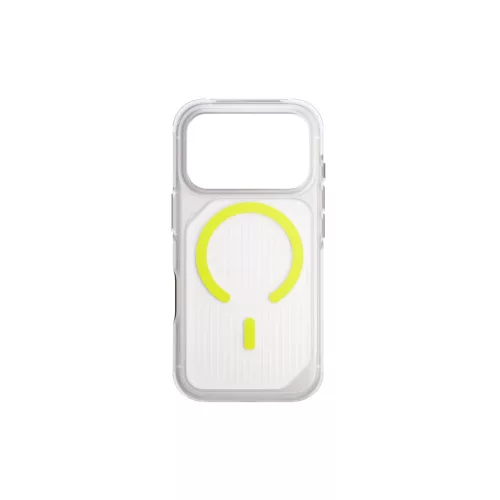 Uniq Combat Active Magclick Apple iPhone 17 Pro / 18 Pro MagSafe tok, átlátszó-zöld