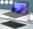 Apple iPad Pro 11 (2024 / 2025), Bluetooth billentyűzetes, mappa tok, Touch Pad, mágneses rögzítés, Wooze Simple Touch, fekete