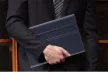 Apple iPad Pro 13 (2024 / 2025), Bluetooth billentyűzetes, mappa tok, Touch Pad, mágneses rögzítés, Wooze Simple Touch, fekete