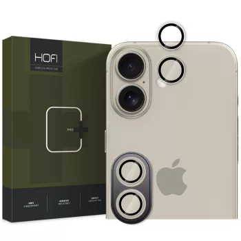   Apple iPhone 16 / 16 Plus, Kamera lencsevédő fólia, ütésálló fólia, Tempered Glass (edzett üveg), alumínium keret, Camring Pro Plus, Clear