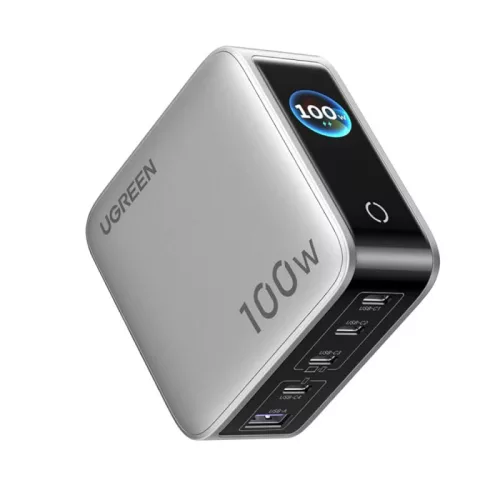 UGREEN X773 100W GaN kijelzős gyorstöltő – 5 port, 4× USB-C + USB-A