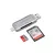 Kétcsatlakozós USB 3.0 + Type-C kártyaolvasó SD és microSD memóriakártyákhoz